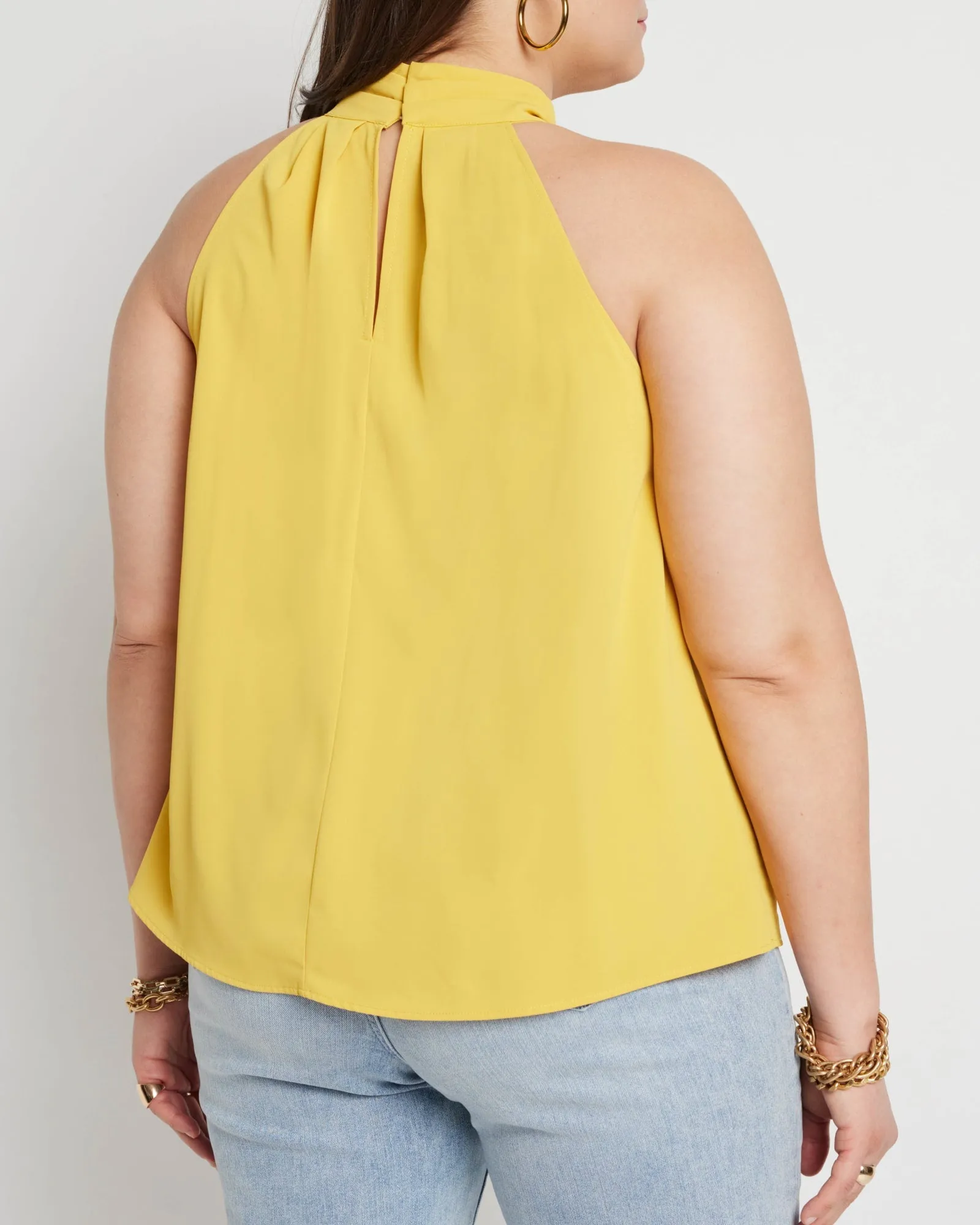 Zoe Halter Neck Top | Sunshine